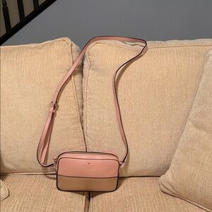Kate Spade Blush and metallic gold Crossbody Bag